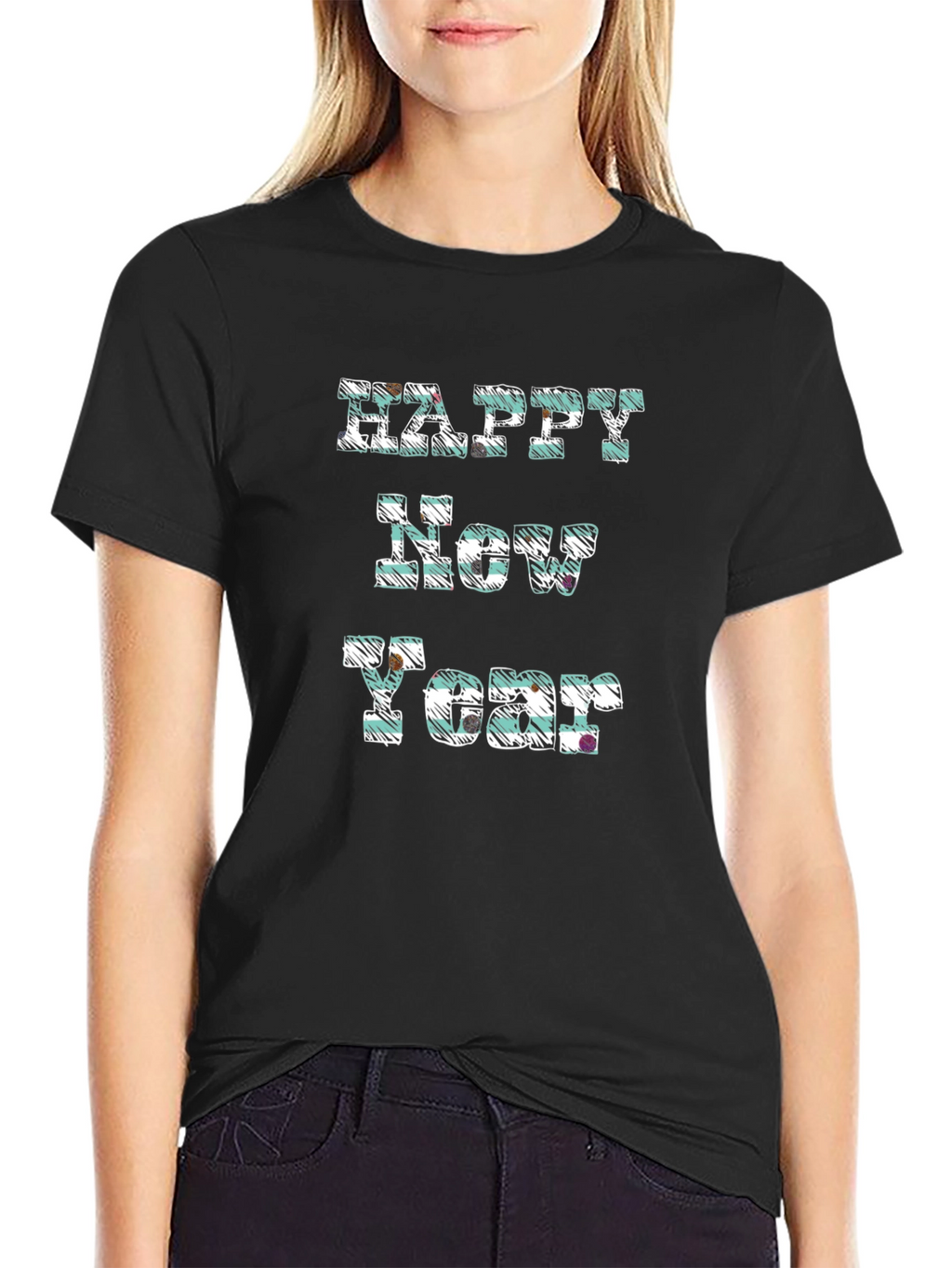 Happy New Year Graphic Tee - Festive Holiday Shirt