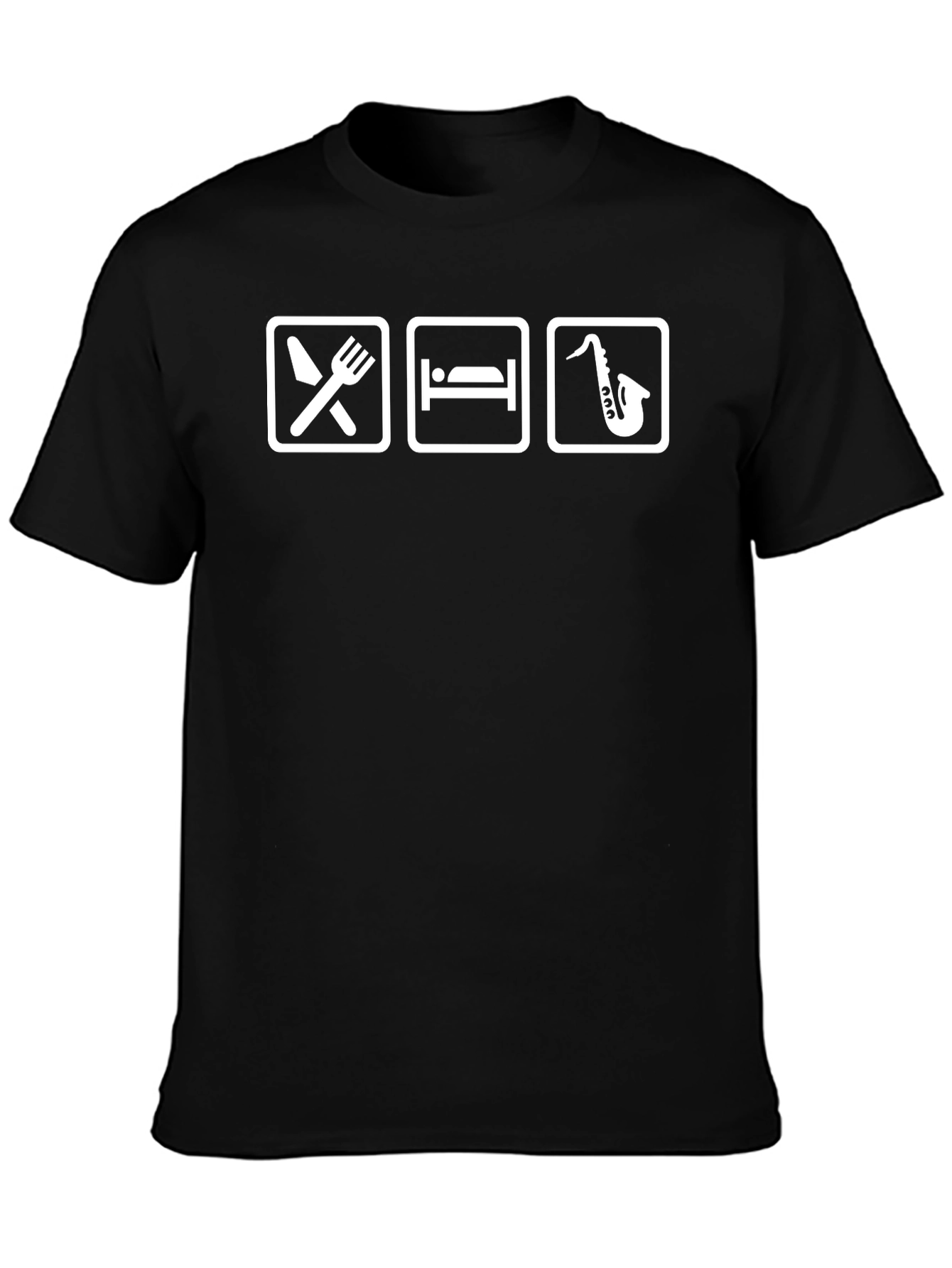 Eat Sleep Sax T-Shirt - Musicians Tee