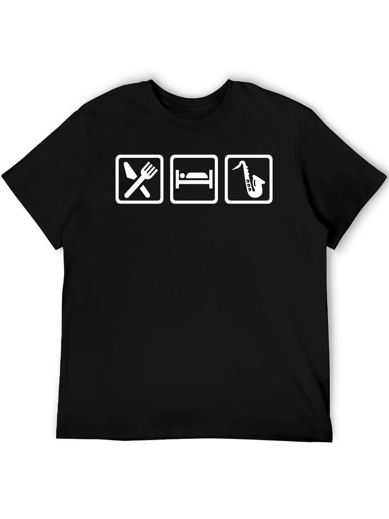 Eat Sleep Sax T-Shirt - Musicians Tee
