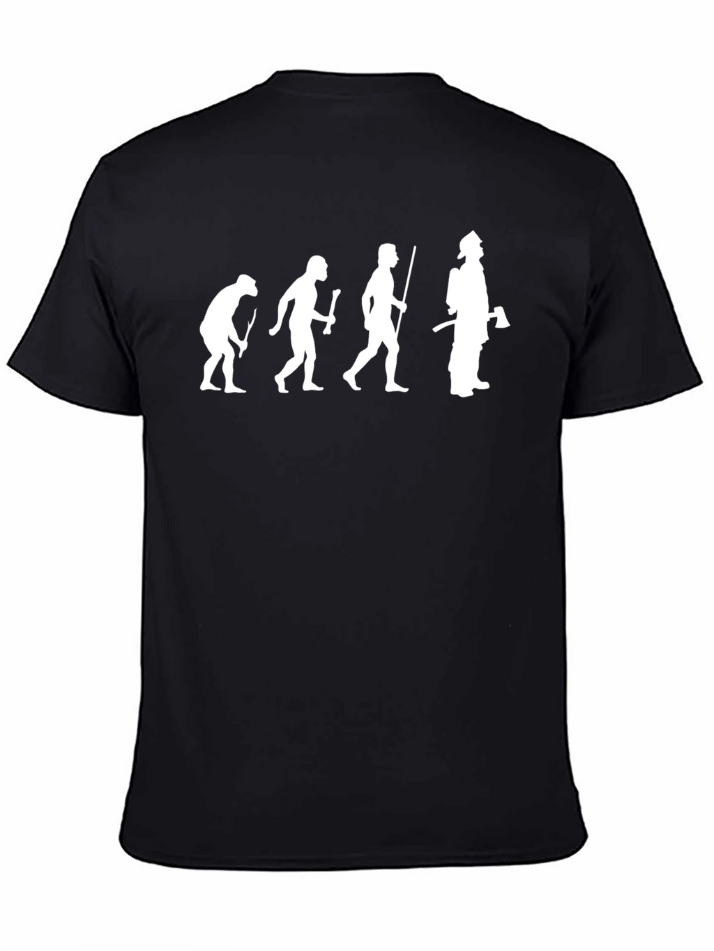 Evolution of a Firefighter Black T-Shirt