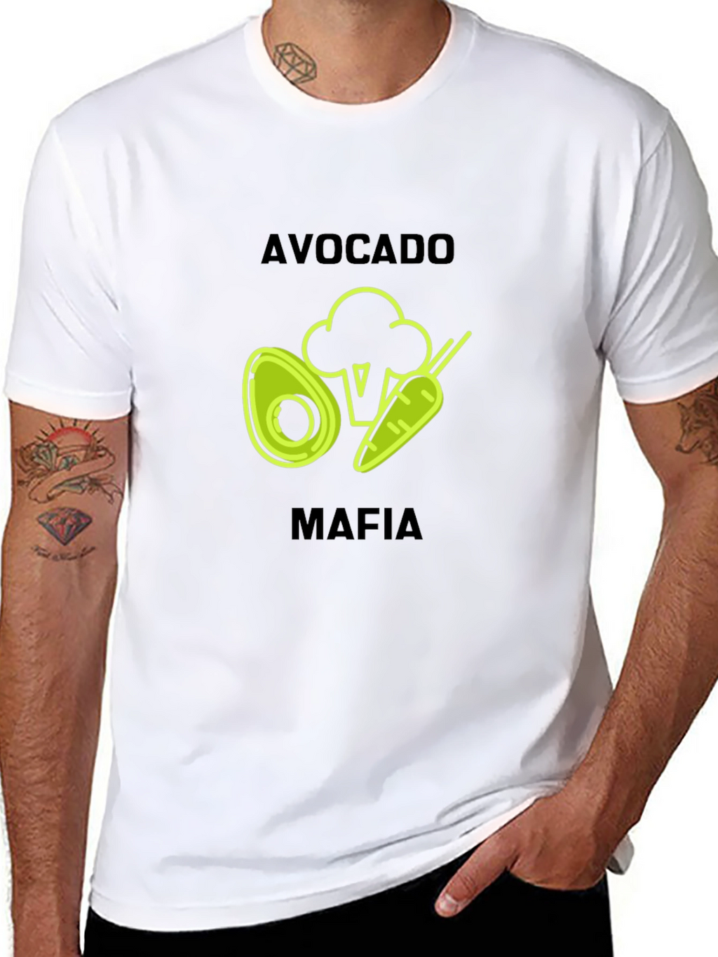 Avocado Mafia Black Graphic T-Shirt