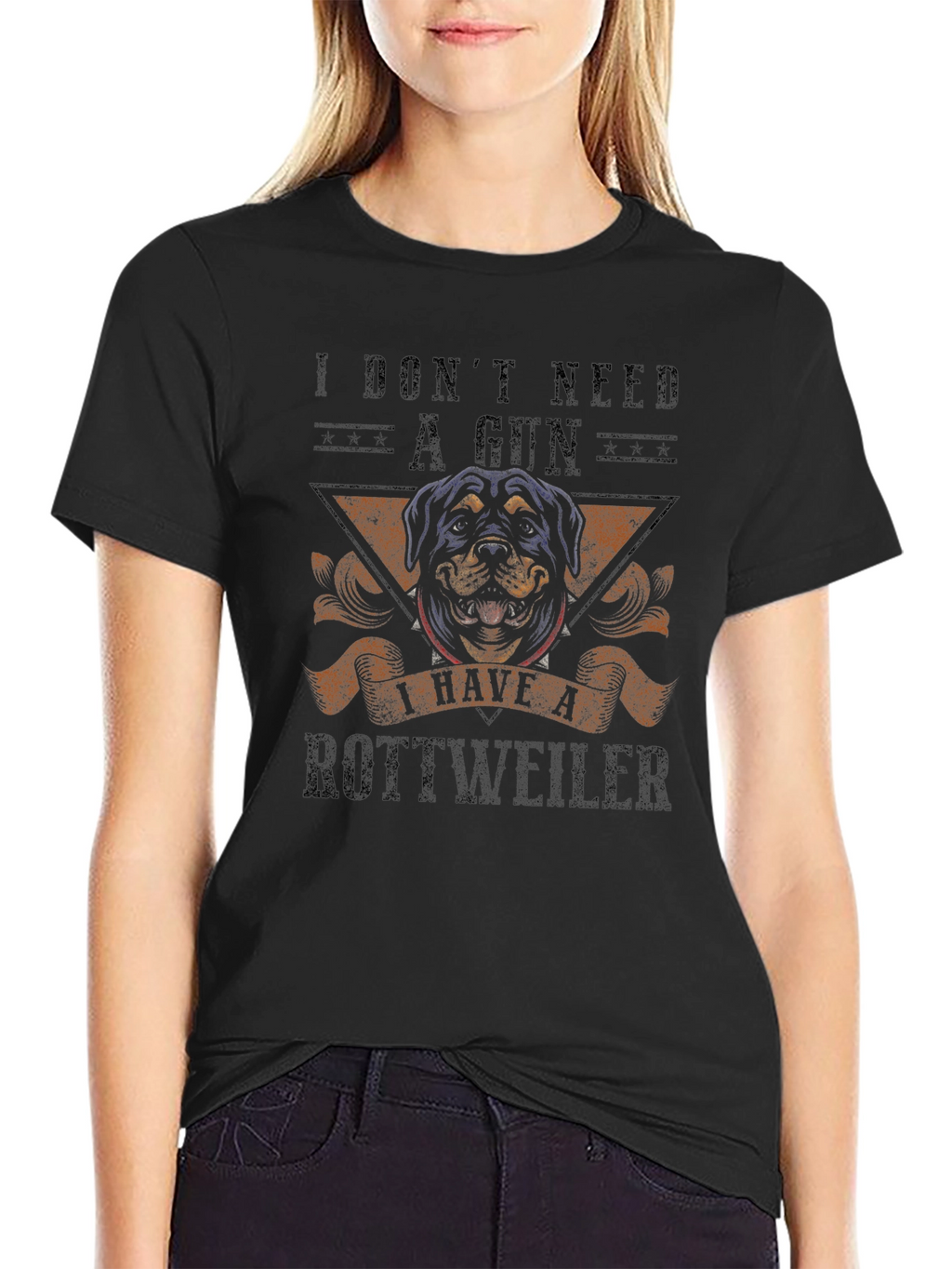 Rottweiler Dog Graphic T-Shirt - Protective Pet Owner
