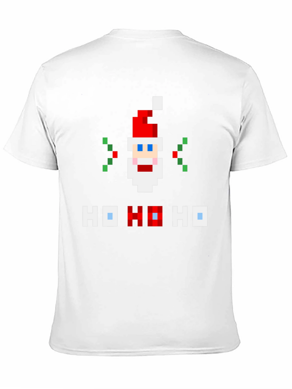 Pixel Santa Ho Ho Ho Graphic Tee
