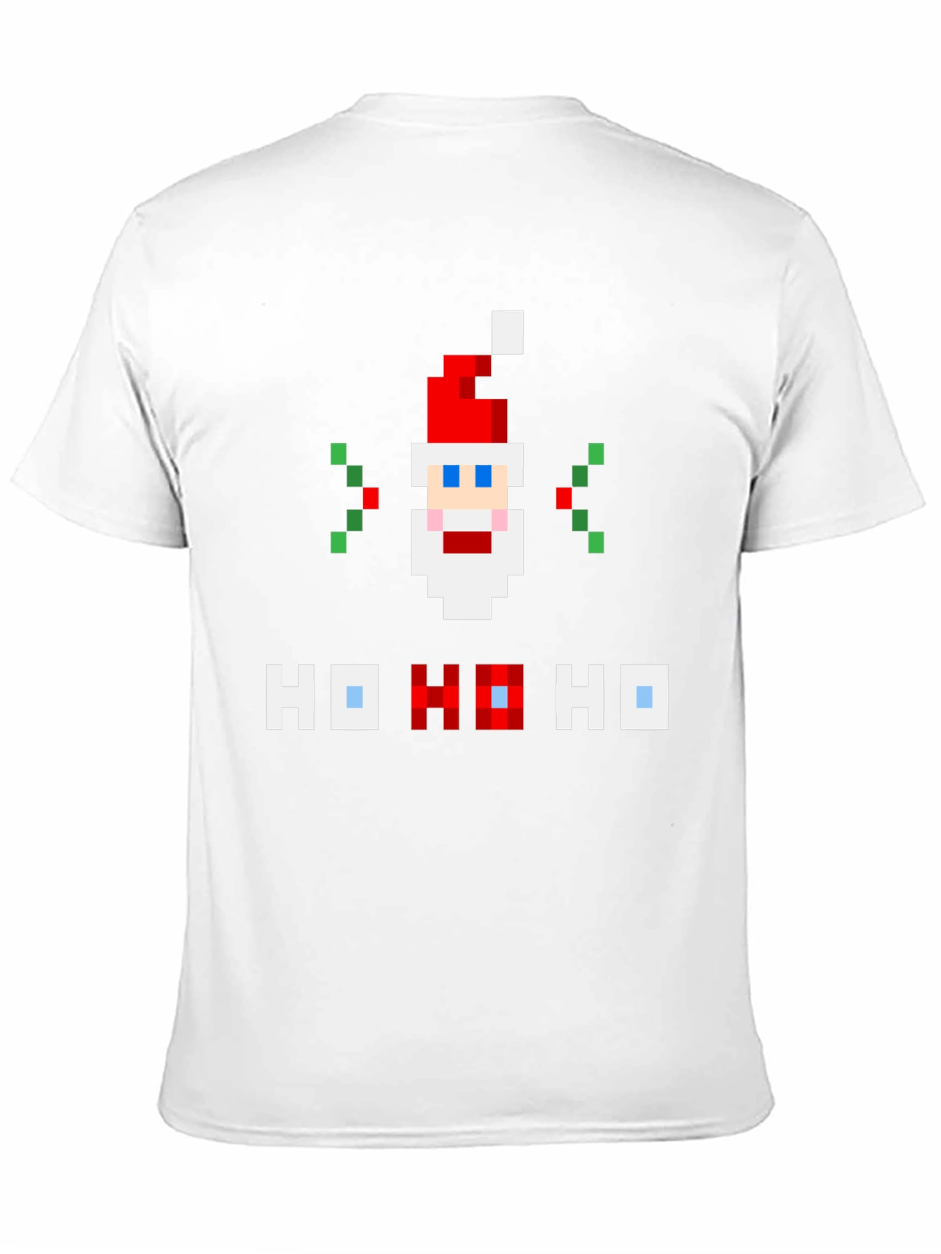 Pixel Santa Ho Ho Ho Graphic Tee