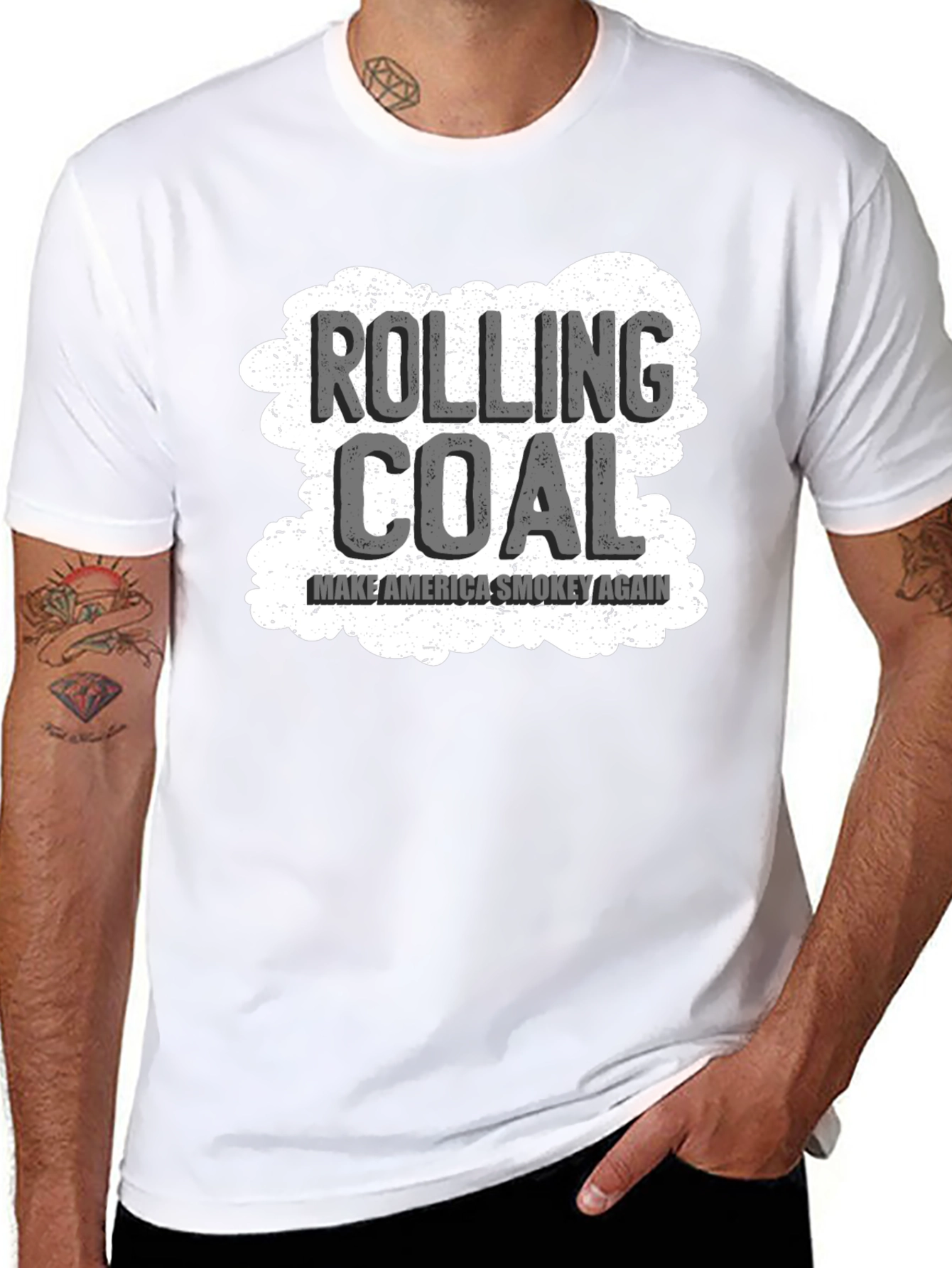 Rolling Coal Graphic Tee - Make America Smokey Again