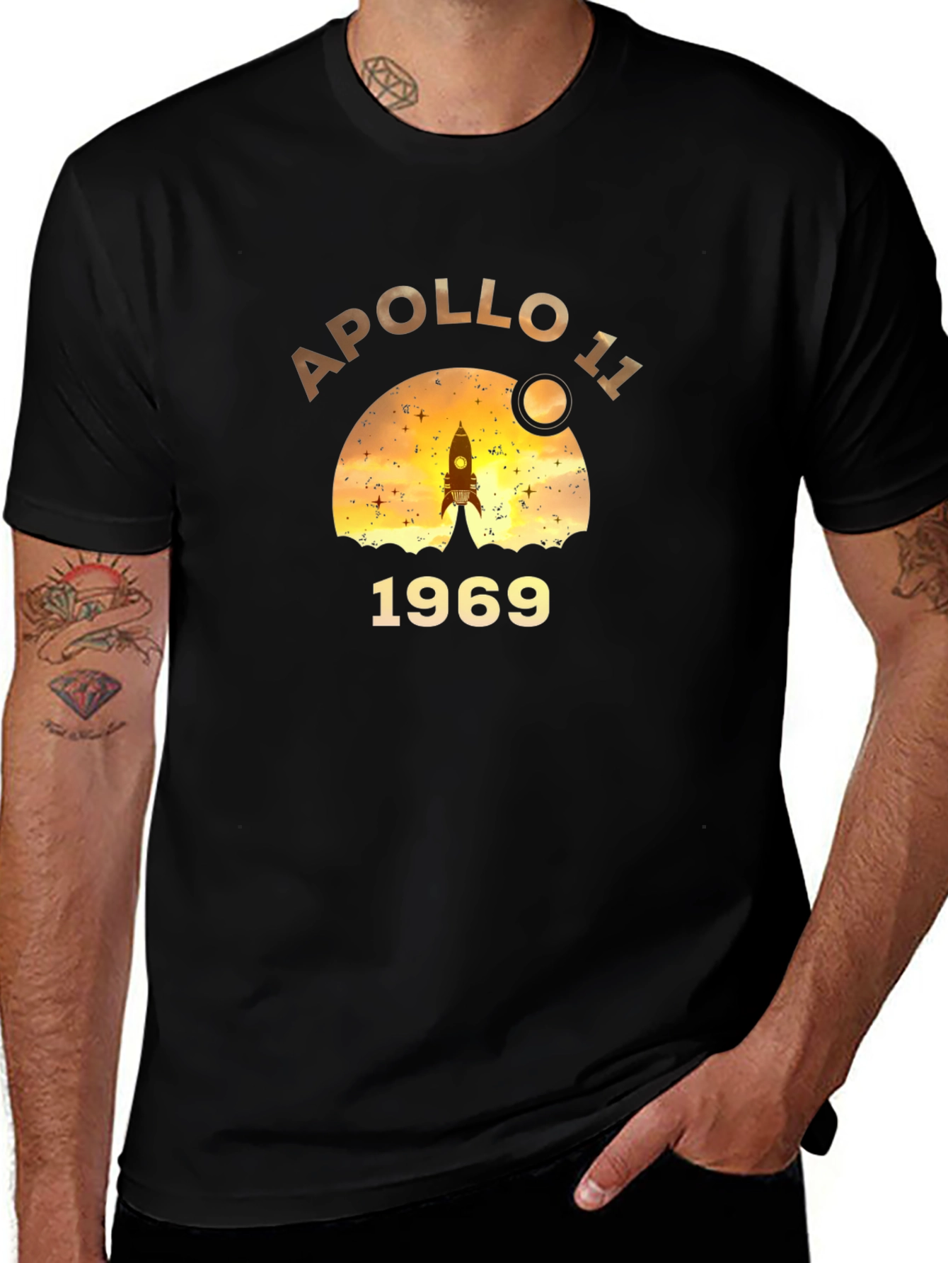 Apollo 11 1969 Black T-Shirt