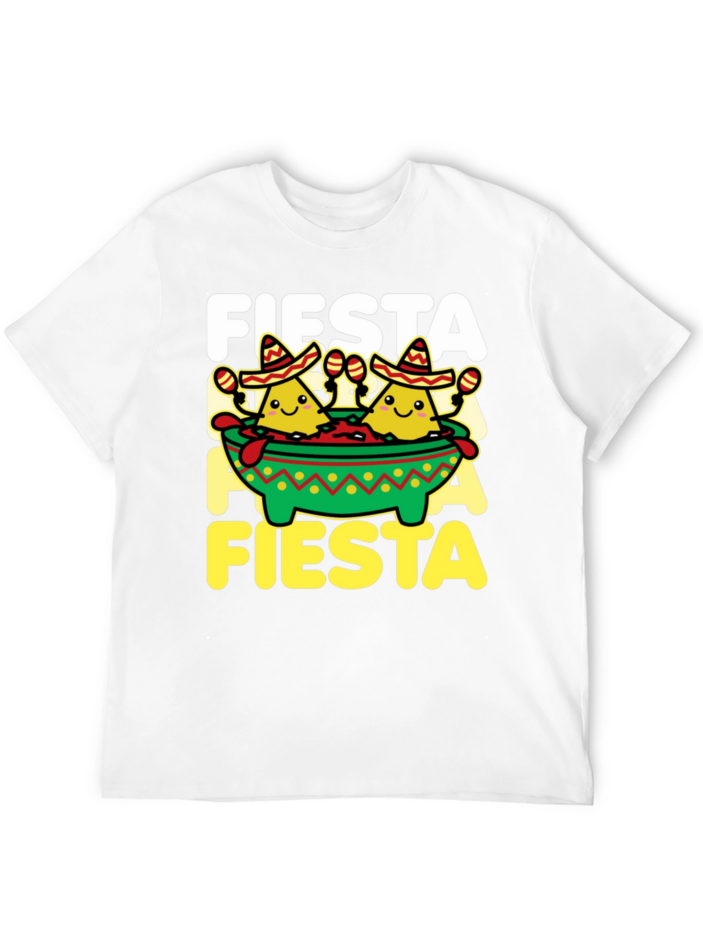 Fiesta T-Shirt Nacho Sombrero Cinco de Mayo