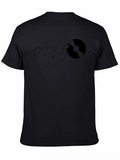 Elephant DJ T-Shirt - Black Cotton Graphic Tee