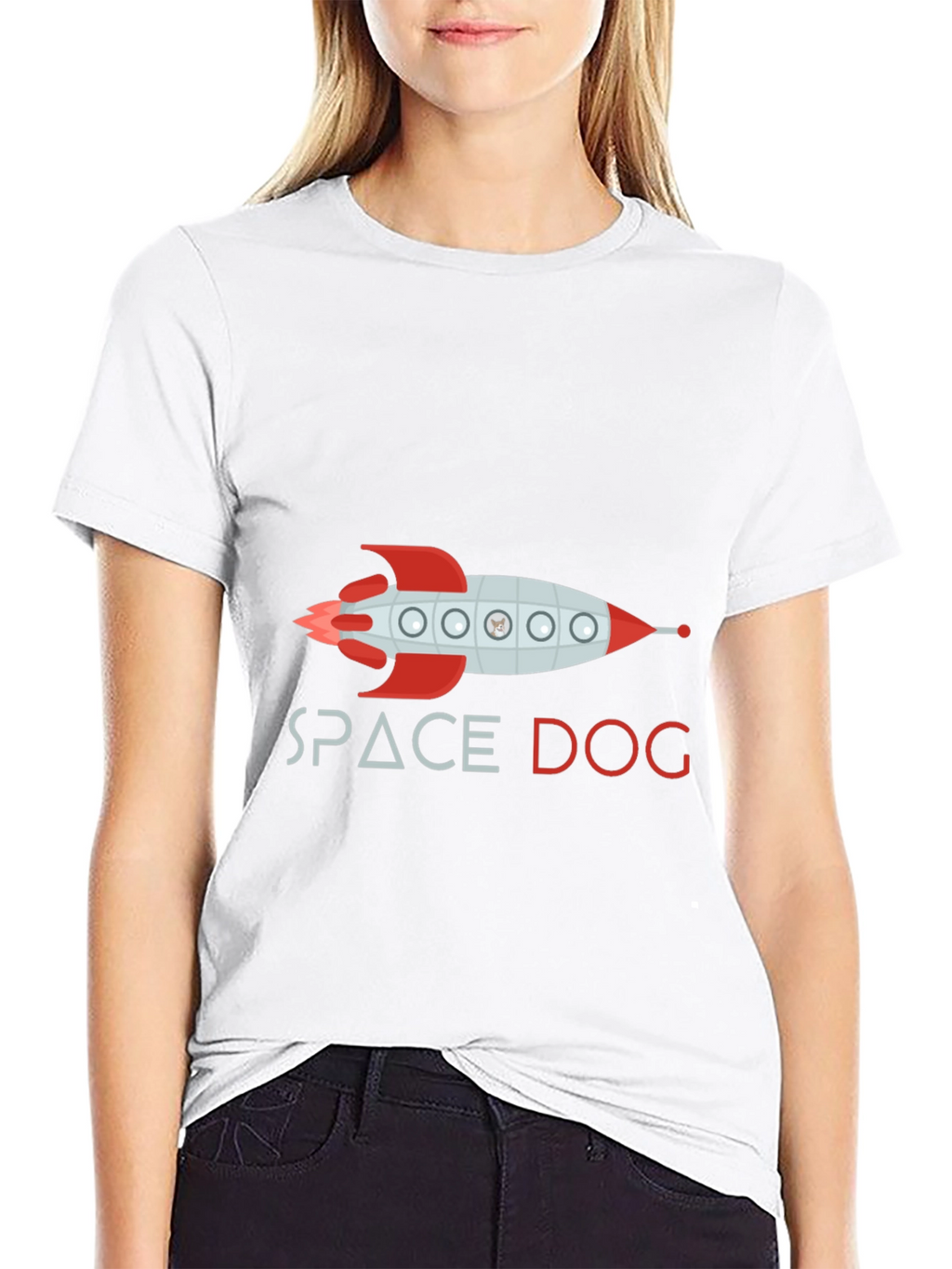 Space Dog Rocket T-Shirt – Fun Dog Lover Graphic Tee