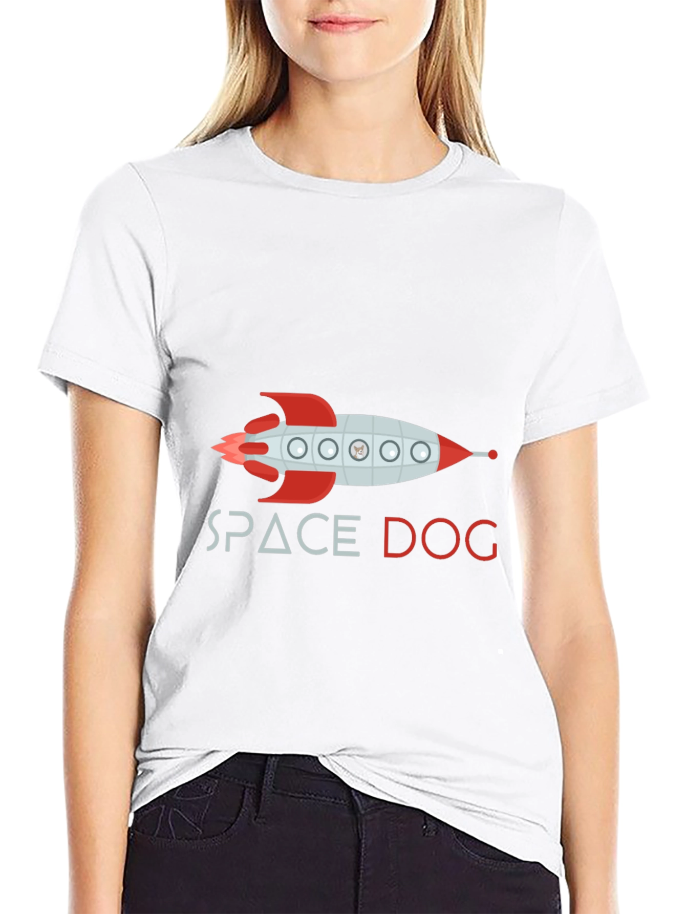 Space Dog Rocket T-Shirt – Fun Dog Lover Graphic Tee
