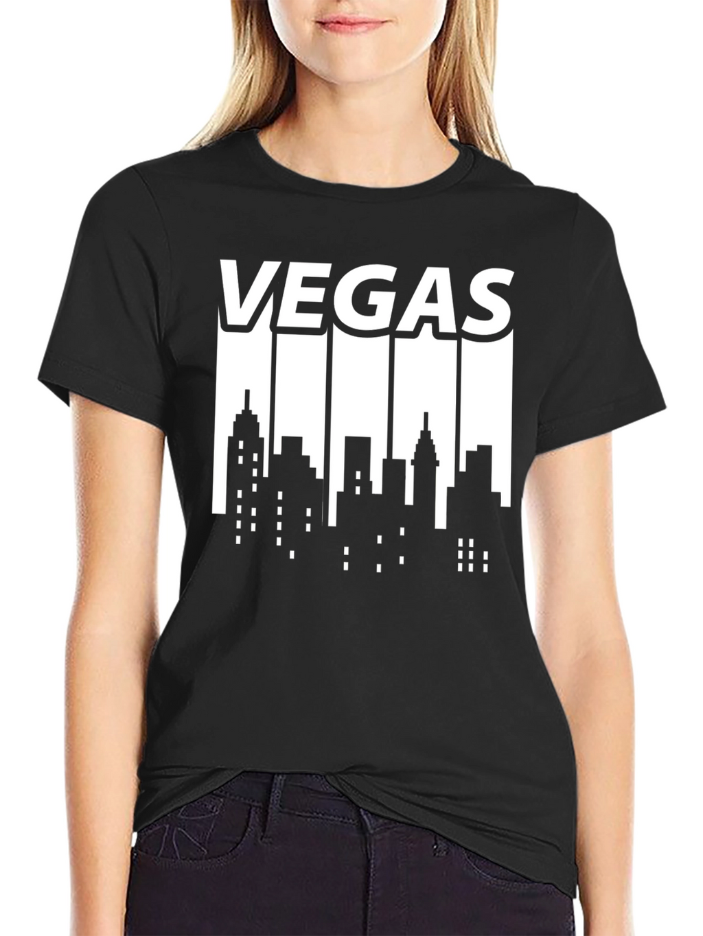 Vegas Cityscape Graphic Tee - Modern Style