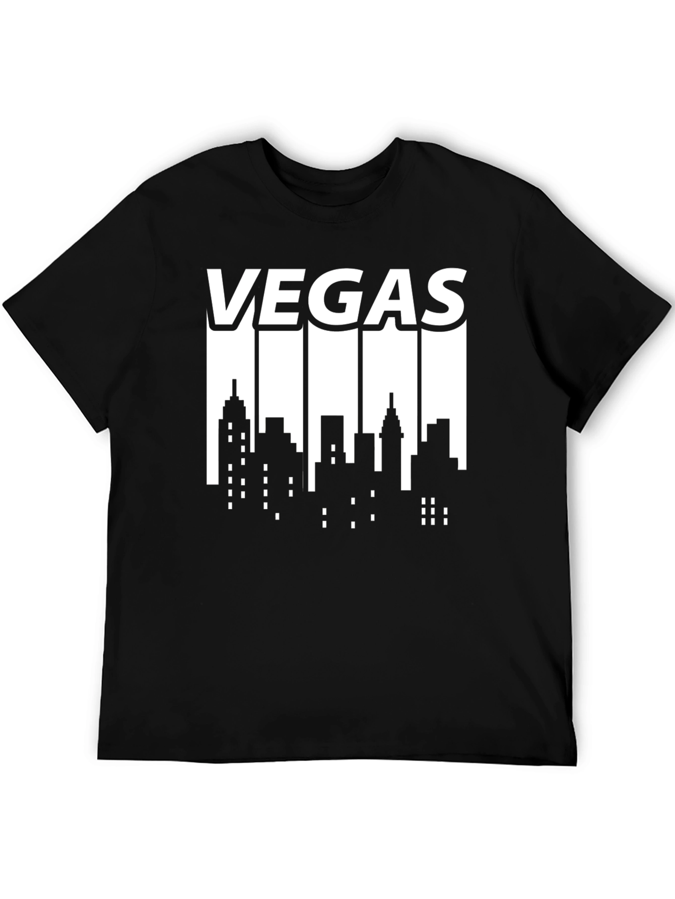 Vegas Cityscape Graphic Tee - Modern Style