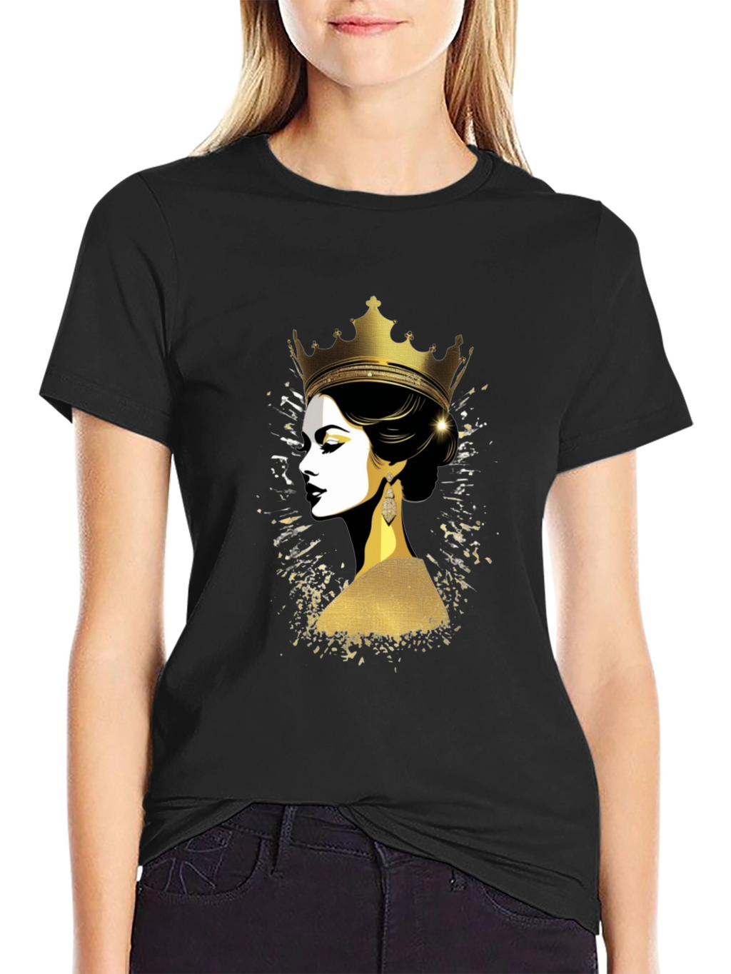 Queen Graphic Black T-Shirt