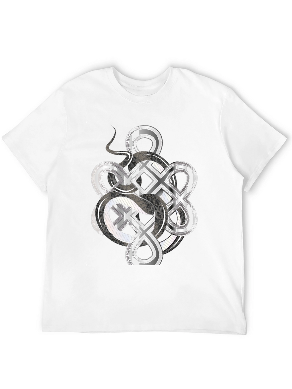 Infinity Knot Graphic Tee - Mens Black T-Shirt