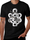 Infinity Knot Graphic Tee - Mens Black T-Shirt