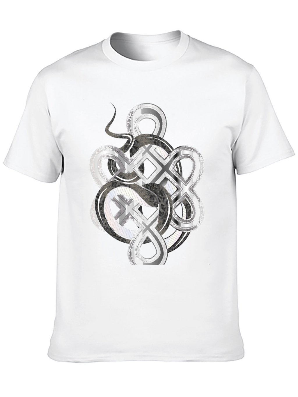 Infinity Knot Graphic Tee - Mens Black T-Shirt