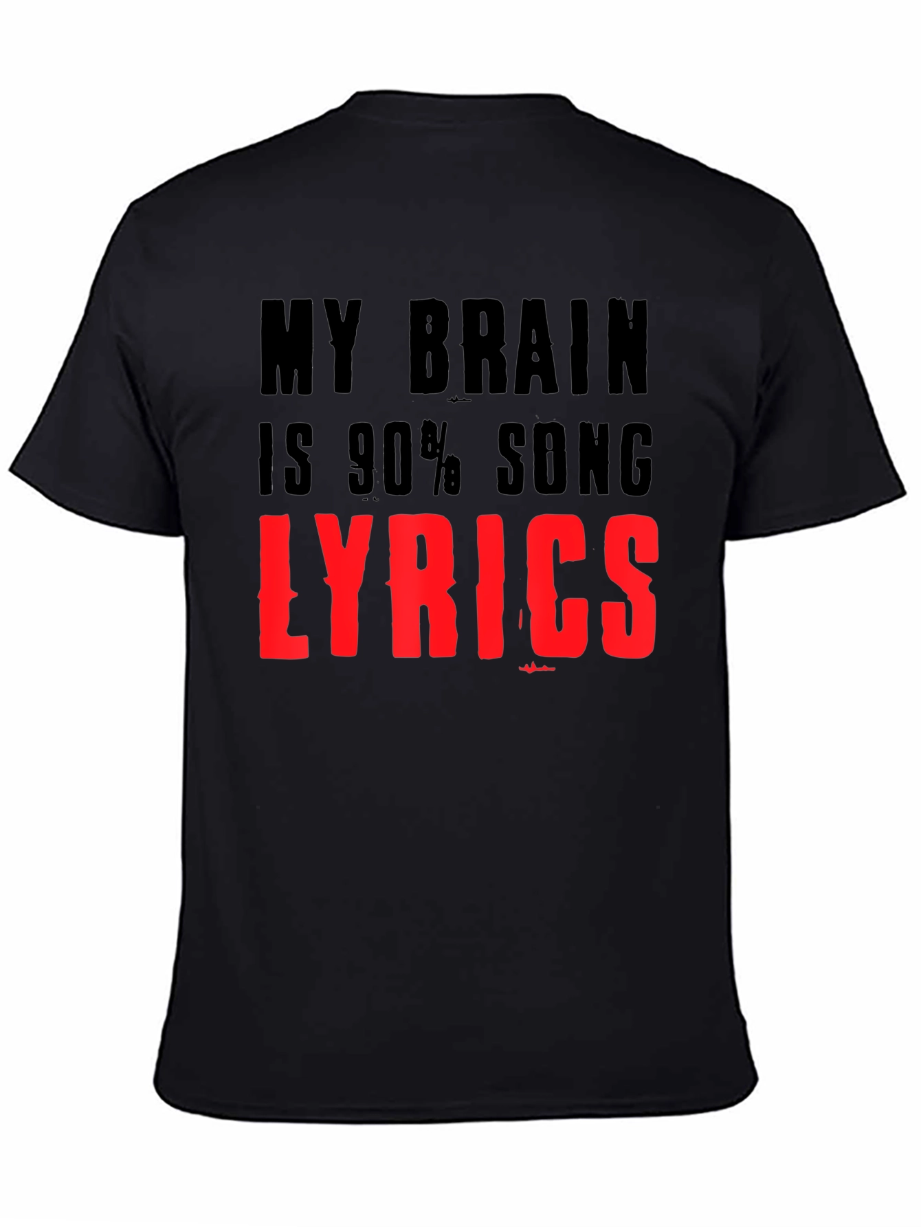 My Brain is 90% Song Lyrics T-Shirt