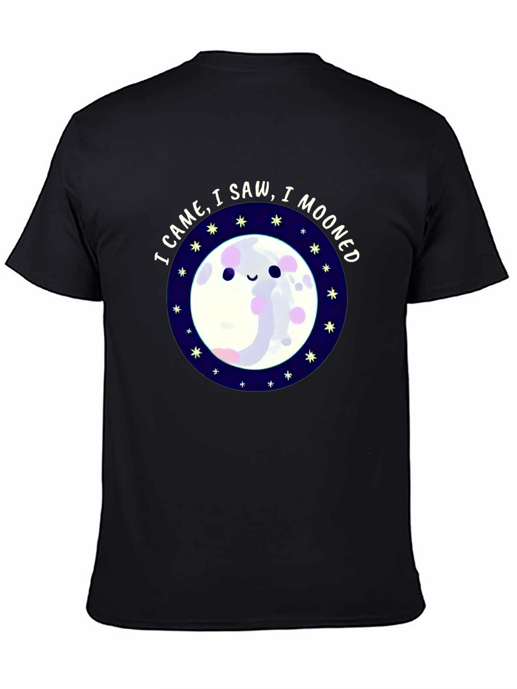 I Came I Saw I Mooned Black T-Shirt