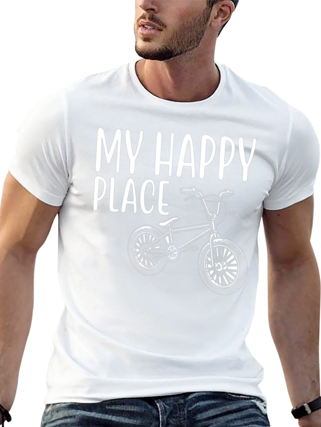 My Happy Place BMX Bike T-Shirt - Black