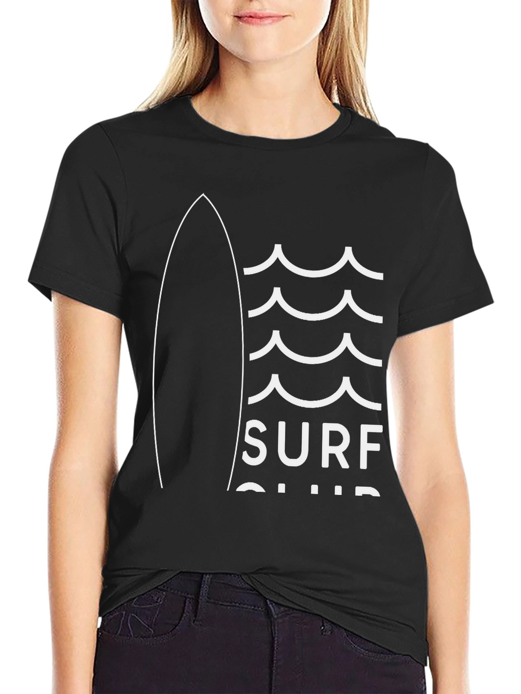Surf Club Graphic T-Shirt | Cool Black Tee