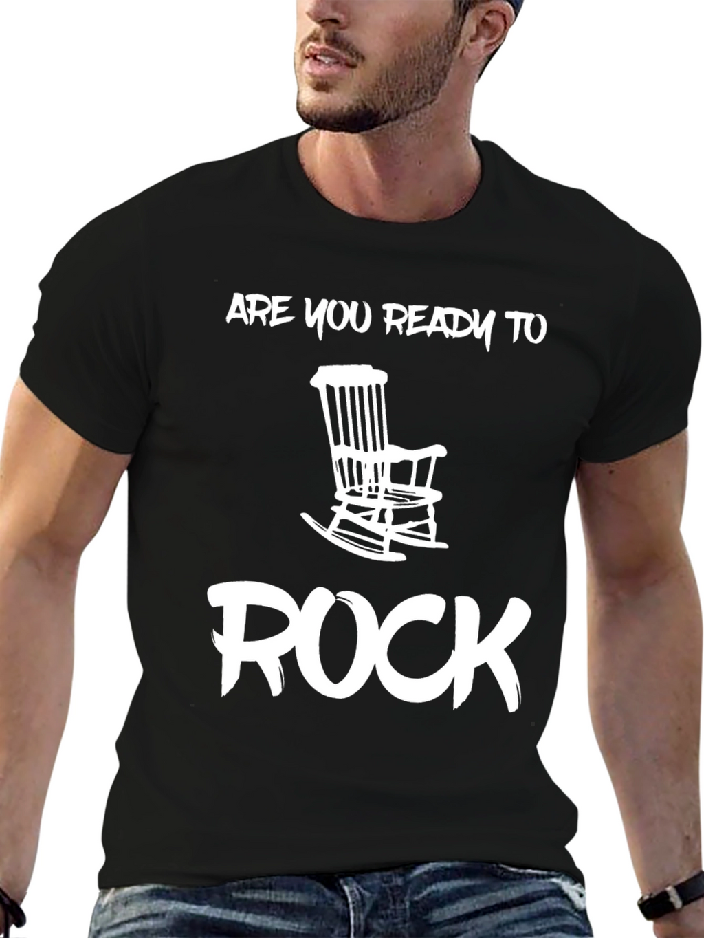 Ready to Rock T-Shirt - Rocking Chair Design