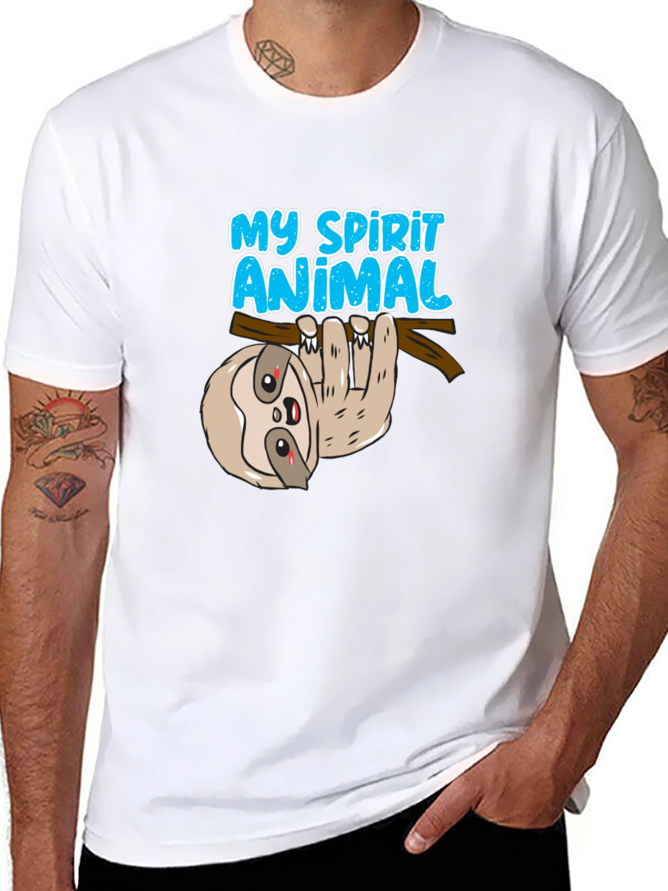 My Spirit Animal Sloth T-Shirt - Soft Cotton Tee