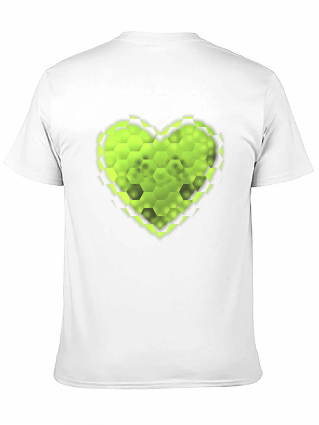 Hexagon Heart Tee - Stylish Graphic T-Shirt
