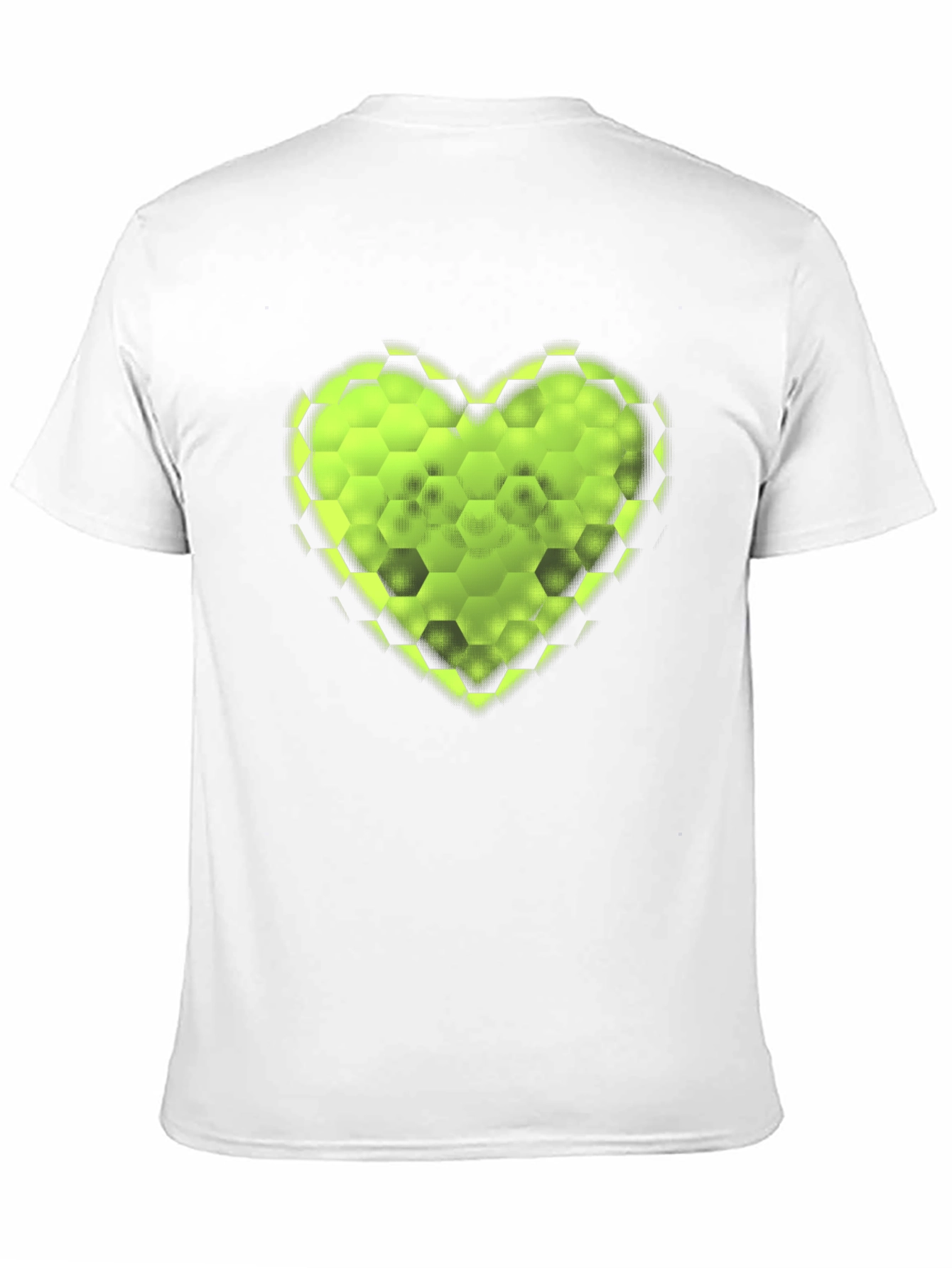 Hexagon Heart Tee - Stylish Graphic T-Shirt