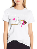 Soon to Be Mom Stork Baby Shower T-Shirt