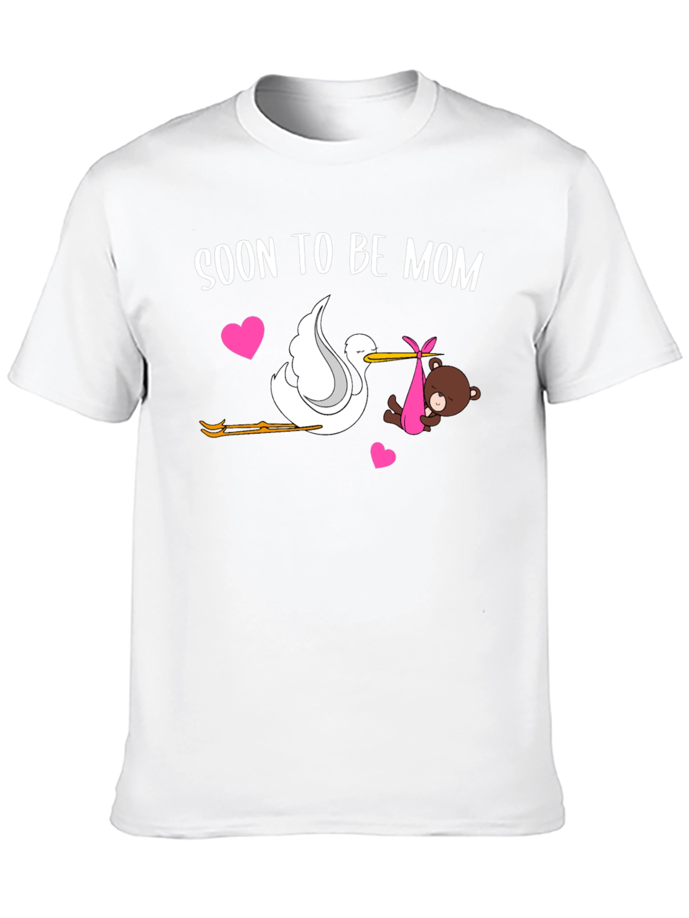 Soon to Be Mom Stork Baby Shower T-Shirt