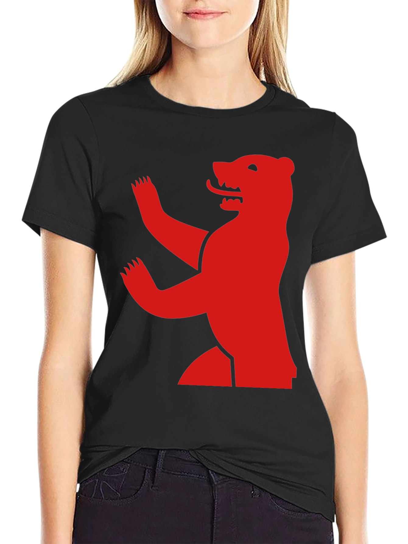 Bear Graphic Black T-Shirt