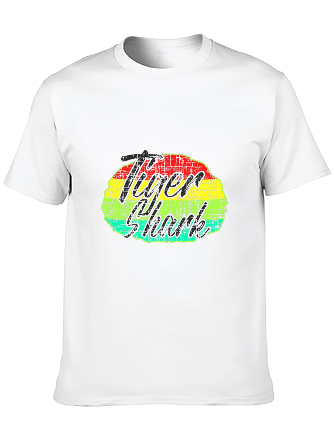 Tiger Shark Graphic Print Black T-Shirt