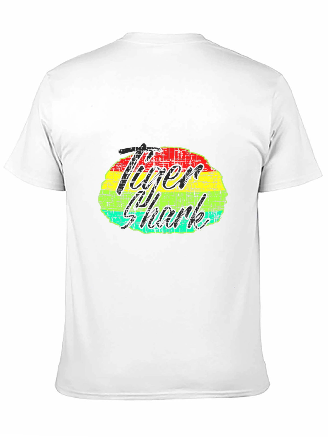 Tiger Shark Graphic Print Black T-Shirt