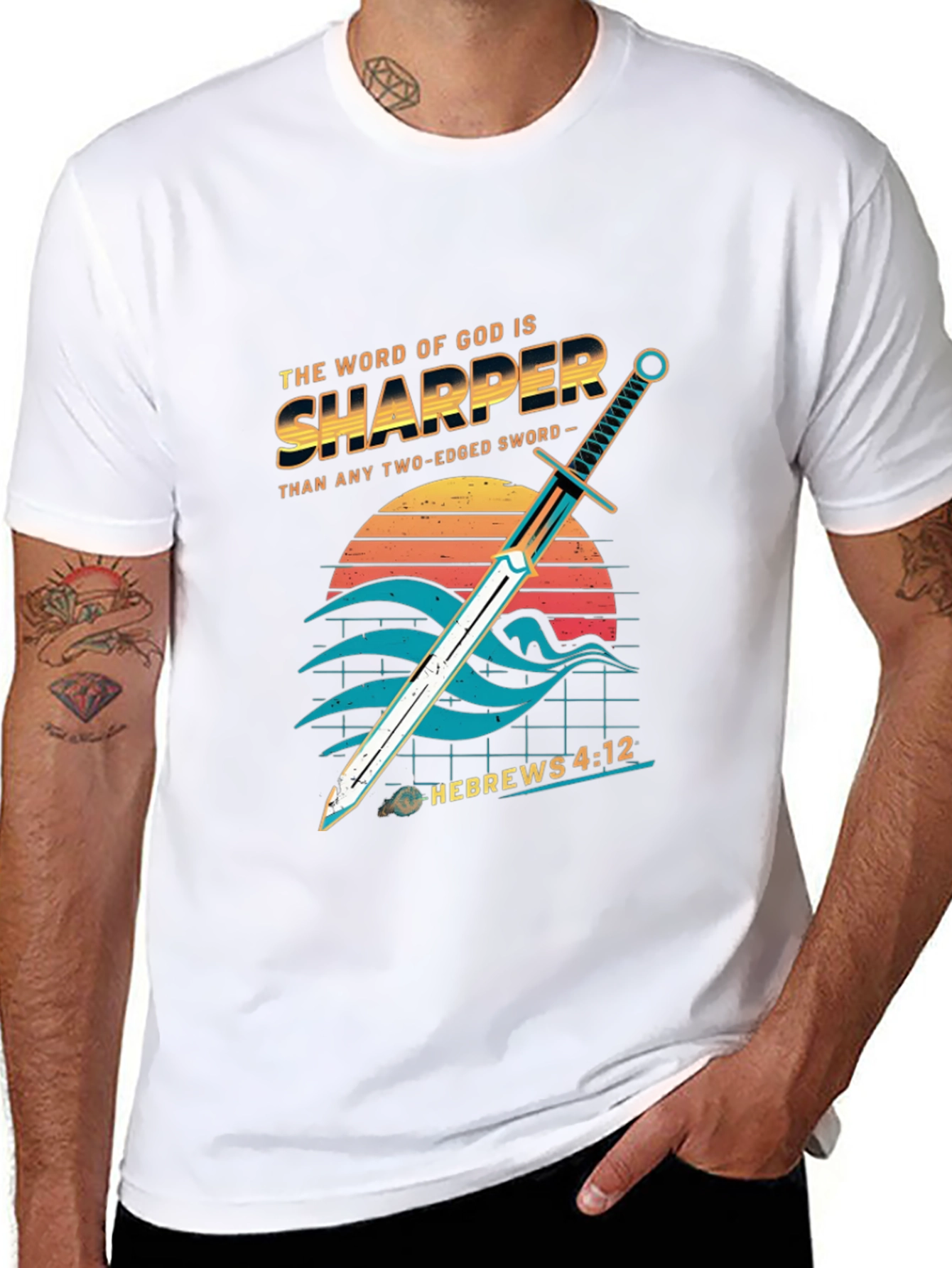 Sword of God Hebrews 4:12 Graphic Tee