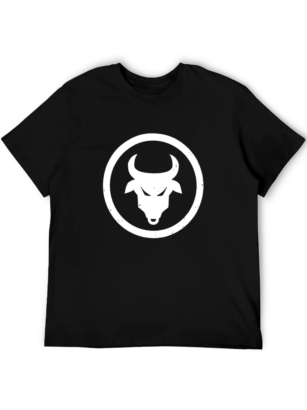 Black Bull Head Graphic Tee - Premium Cotton Blend