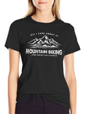 Mountain Biking Graphic Tee - All I Care About