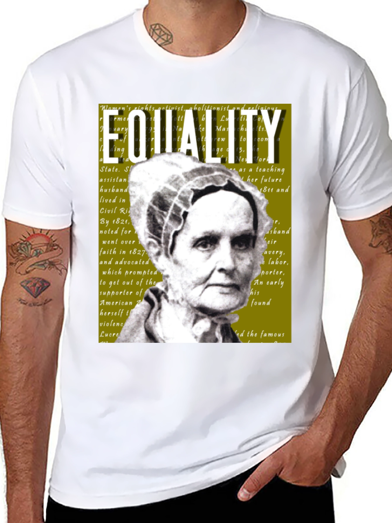 Equality T-Shirt Lucretia Mott Womens Rights Activist