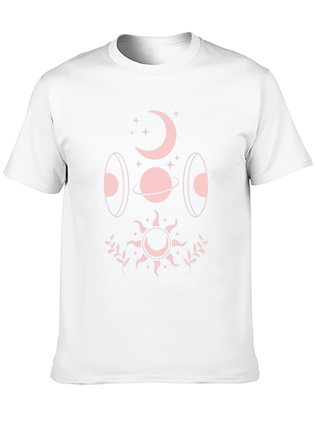 Celestial Graphic T-Shirt - Black Cotton Blend