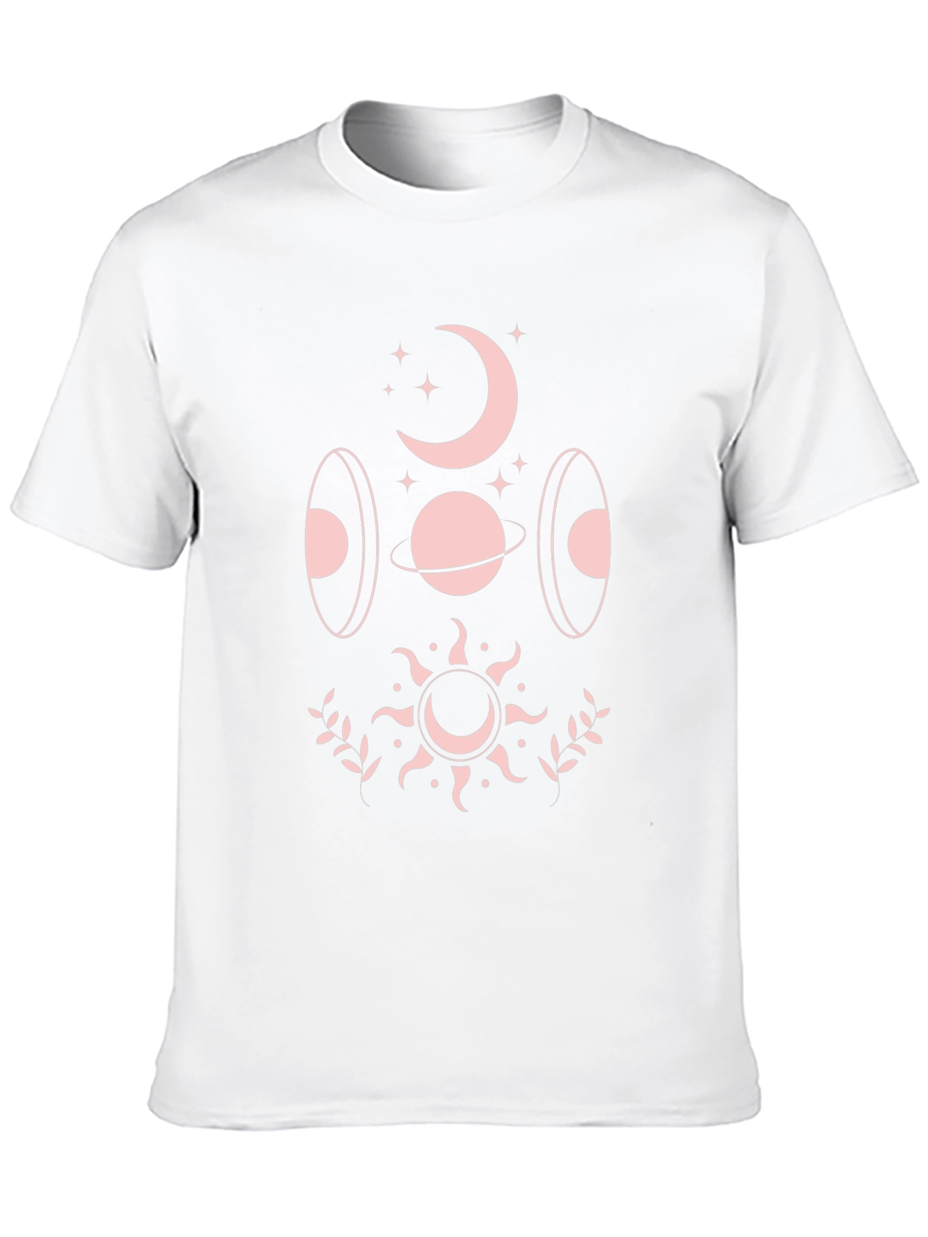Celestial Graphic T-Shirt - Black Cotton Blend