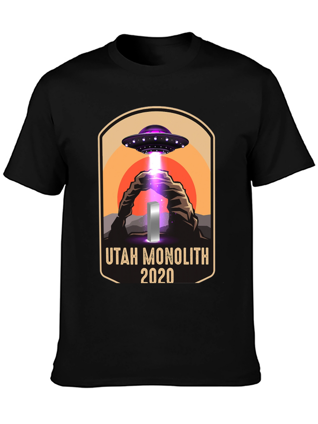 Utah Monolith 2020 UFO Graphic T-Shirt