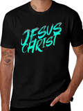 Jesus Christ Graphic Tee - Black Casual T-Shirt