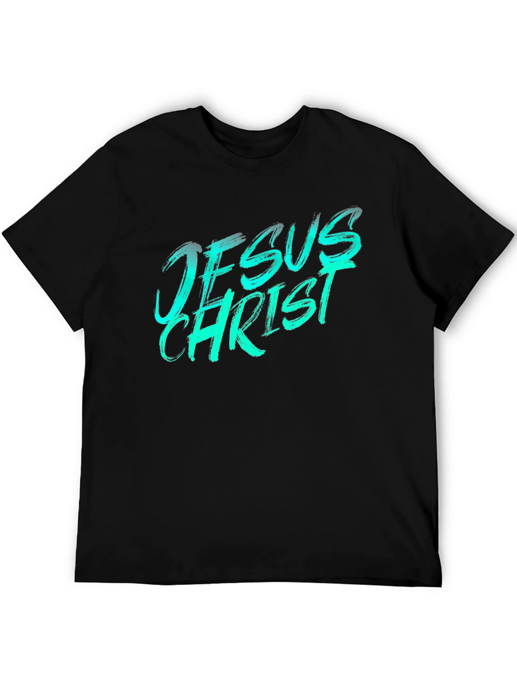 Jesus Christ Graphic Tee - Black Casual T-Shirt