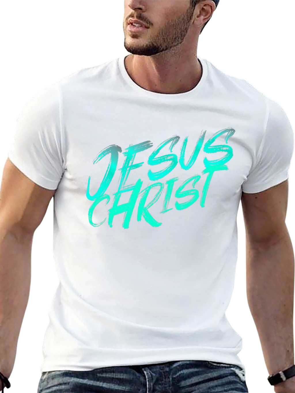 Jesus Christ Graphic Tee - Black Casual T-Shirt