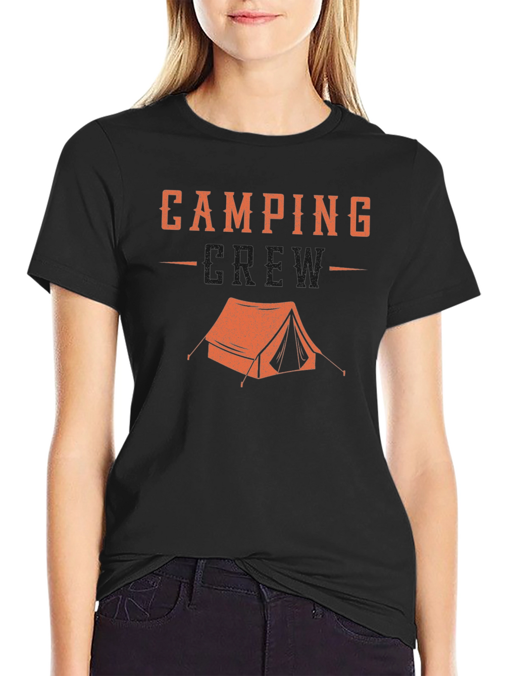 Camping Crew Black T-Shirt