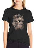 Cute Highland Cow Art T-Shirt - Black