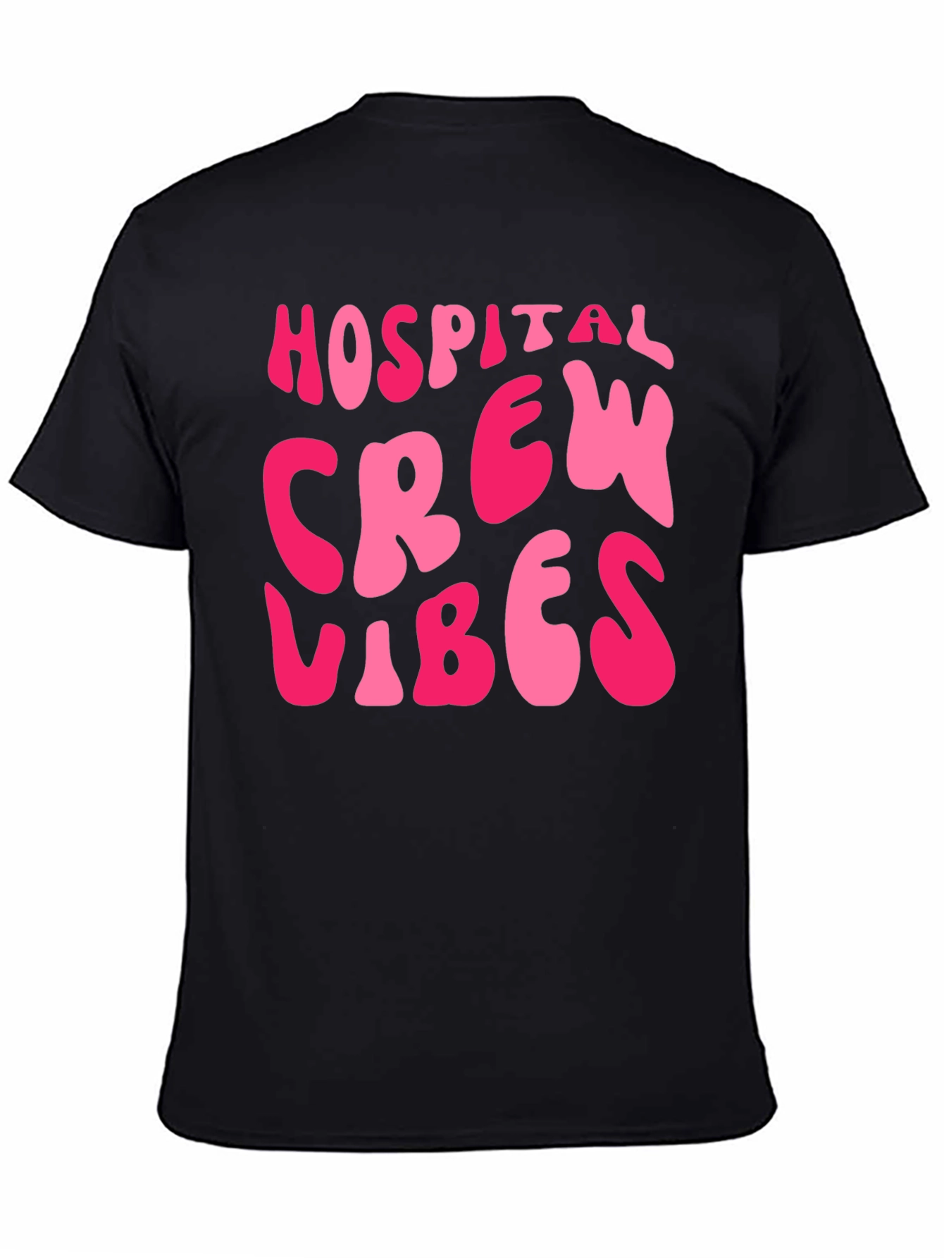 Hospital Crew Vibes Black T-Shirt