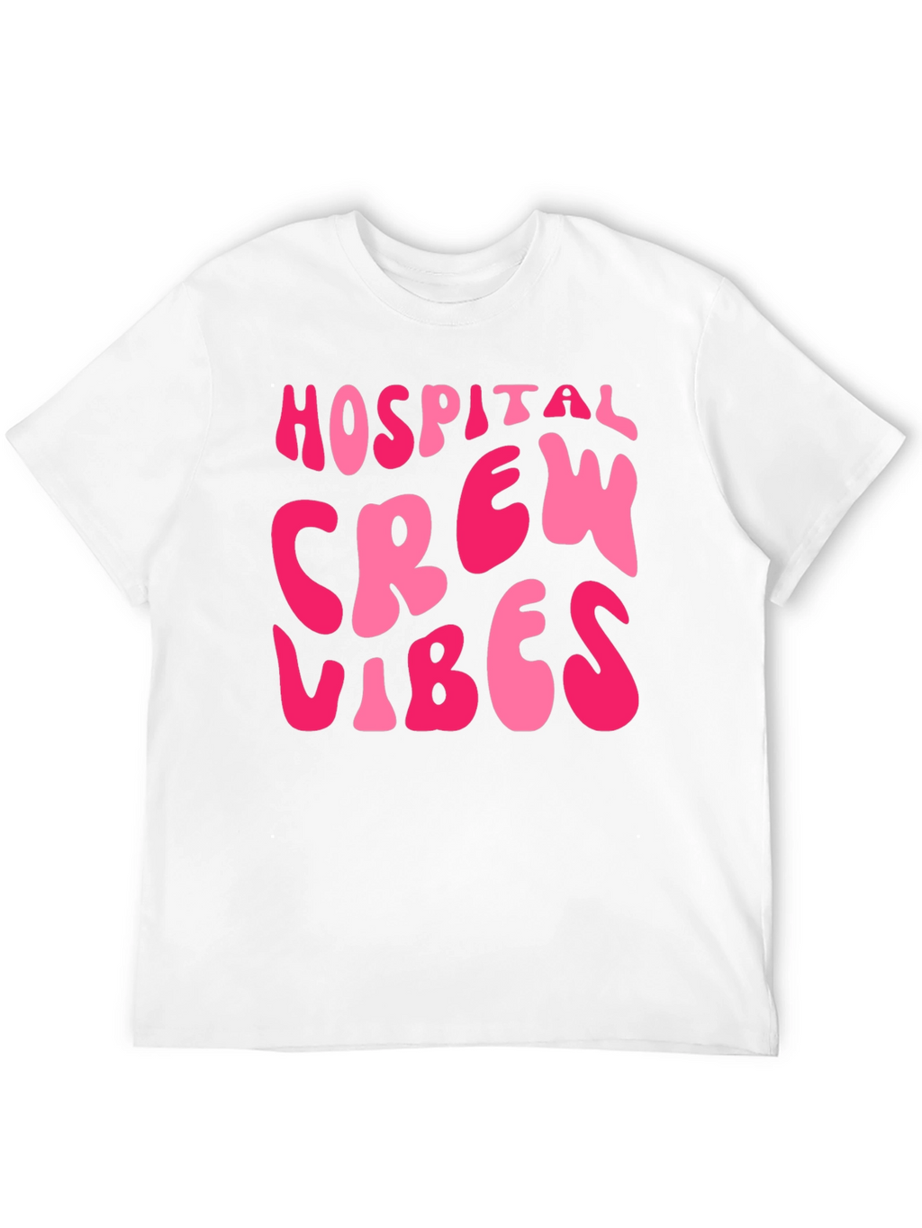 Hospital Crew Vibes Black T-Shirt
