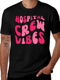 Hospital Crew Vibes Black T-Shirt