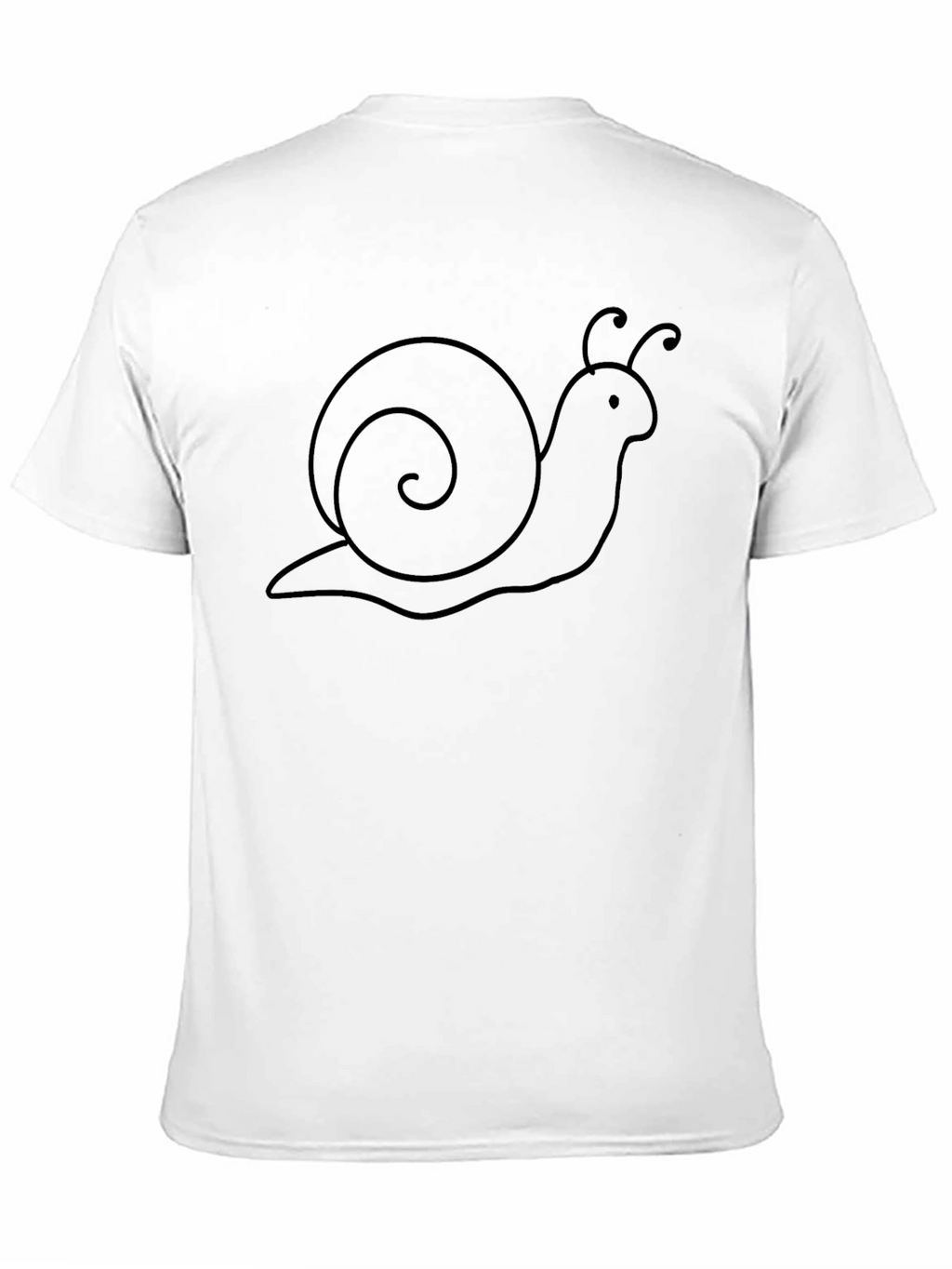 Snail Graphic Tee - Casual Black T-Shirt