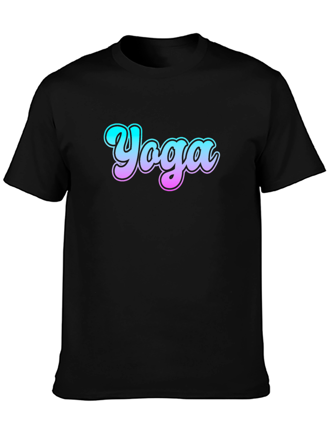 Yoga Gradient Graphic Tee - Casual Comfort
